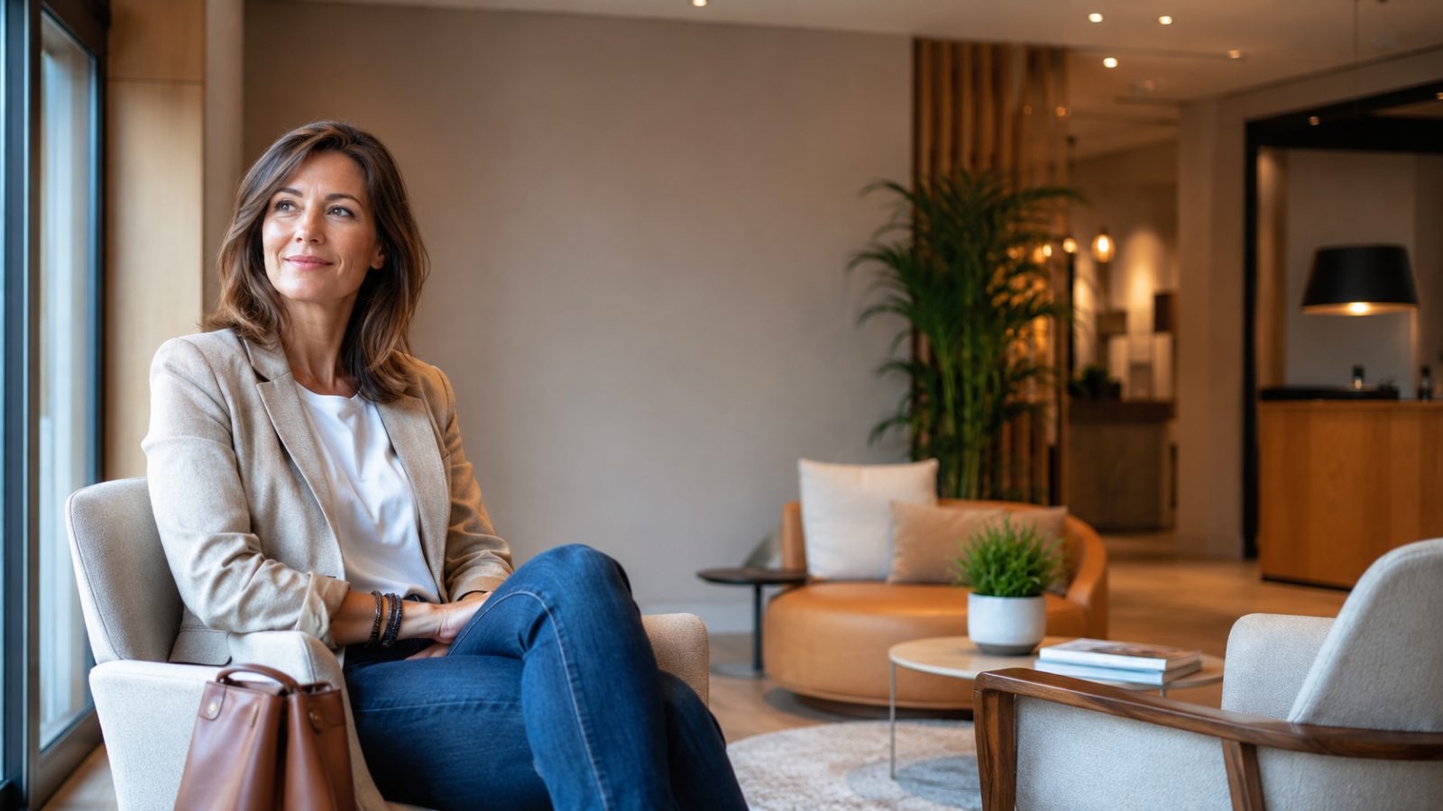 Espace d'accueil chaleureux du cabinet